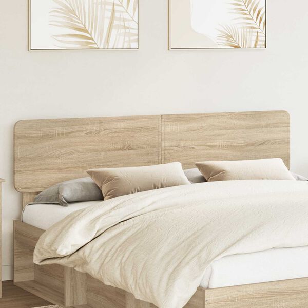 vidaXL Headboard Sonoma Oak 200 cm Engineered wood