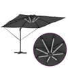 vidaXL Umbrella Anthracite 284 x 286x 270 cm Polyester and Aluminium
