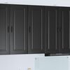 vidaXL Kitchen Cabinet Kalmar Black 40 x 31 x 100 cm Engineered Wood