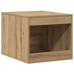 vidaXL Cat Litter Box Enclosure Artisian Oak 47x59x42 cm Engineered Wood