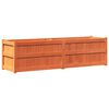 vidaXL Garden Planter Wax Brown 180x50x50 cm Solid Wood Pine