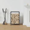 vidaXL Firewood Rack Anthracite 44x28x65 cm Cold-rolled steel