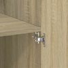 vidaXL Storage Cabinet Sonoma Oak 70x42.5x225 cm Engineered Wood