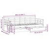 vidaXL Daybed with Drawers without Mattress 80x200 cm Solid Wood