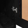 vidaXL Wardrobe Black Oak 82.5 x 51.5 x 180 cm Engineered Wood