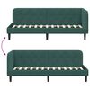 vidaXL Corner Bed Frame with Headboard Dark Green 80 x 200 cm Velvet