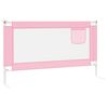vidaXL Toddler Safety Bed Rail Pink 140x25 cm Fabric