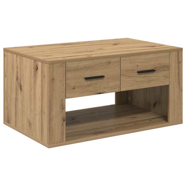 vidaXL Coffee Table Artisan Oak 80 x 50 x 40 cm Engineered Wood