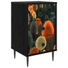 vidaXL Bedside Cabinet ZAANDAM Black Oak 36 x 33 x 61 cm