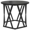 vidaXL Side Table 2 pcs Black Oak Engineered Wood and Steel