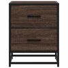 vidaXL Bedside Cabinet Brown Oak 40x31x50 cm Engineered Wood
