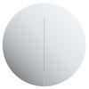 vidaXL Bathroom Cabinet with Round Mirror&LED Grey 54x54x17.5 cm