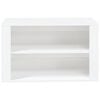 vidaXL Shoe Rack High Gloss White 75x35x45 cm Engineered Wood