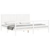 vidaXL Bed Frame without Mattress White 200x200 cm Solid Wood