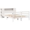 vidaXL Bookcase Bed without Mattress White 140x190 cm Solid Wood Pine
