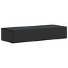 vidaXL Wall-Mounted Side Table Wall-mounted Black 87.5 x 34.5 x 17 cm