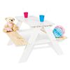 Pinolino Kid's Picnic Table with Bench Nicki für 4 Wood White