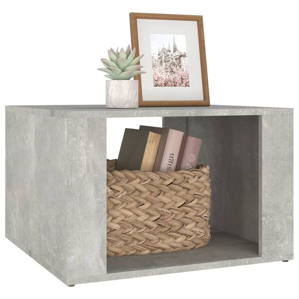 vidaXL Bedside Table Concrete Grey 57x55x36 cm Engineered Wood