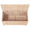 vidaXL Garden Storage Box 121x55x64 cm Solid Wood Pine