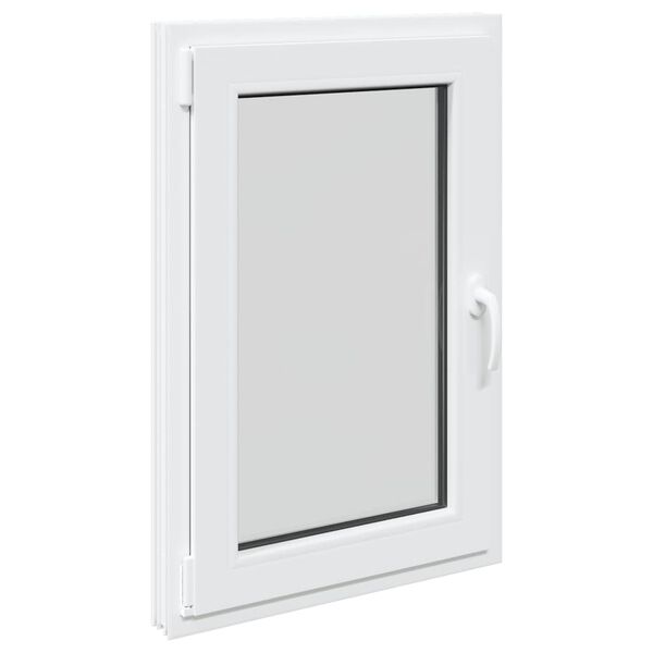 vidaXL Basement Window "RISOR" 60x100 cm Tilt&Turn DIN Left White
