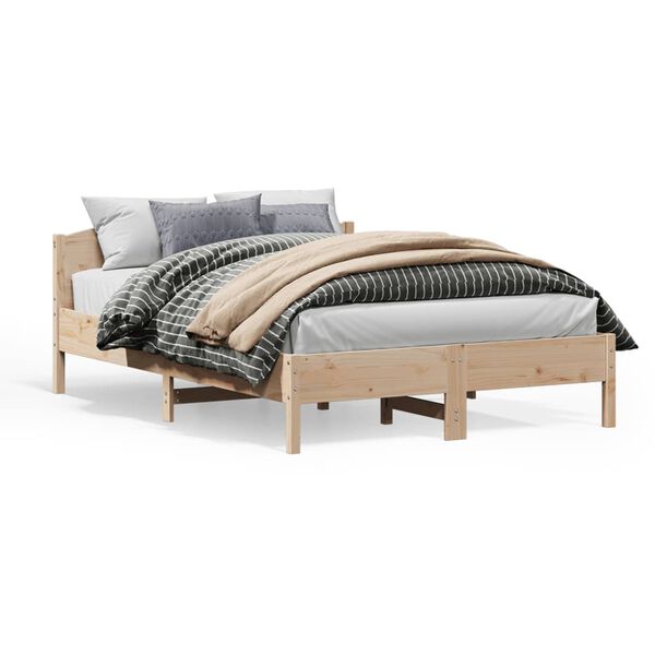 vidaXL Bed Frame without Mattress 120x200 cm Solid Wood Pine