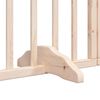 vidaXL Dog Gate with Door Foldable 6 Panels 300 cm Poplar Wood