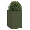 vidaXL Planter Olive Green 52x48x75 cm Steel