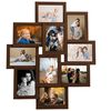 vidaXL Collage Photo Frame for 10x(10x15 cm) Picture Dark Brown MDF