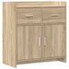 vidaXL Sideboard Sonoma Oak 75 x 36 x 80 cm Engineered Wood