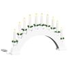 vidaXL Christmas Candle Arch with 10 LED Candles 3 pcs White