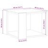 vidaXL Coffee Table Old Wood 40x40x30 cm Engineered Wood