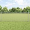 vidaXL Fence with Post Silver 0.8 x 50 m Steel