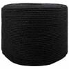vidaXL Cotton Rope 6 mm 25 m Black 100% Cotton
