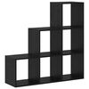 vidaXL Room Divider Bookcase Black Oak 99 x 29 x 99 cm Engineered Wood