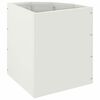 vidaXL Corner Planter White 30 x 30 x 35 cm Steel