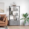 vidaXL Bookshelf Grey sonoma 80 x 30 x 155.5 cm Engineered Wood