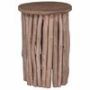 vidaXL Stool Natural 30 x 30 x 45 cm Solid Teak Wood