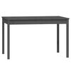 vidaXL 4 Piece Garden Dining Set Grey Solid Wood Pine