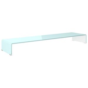 vidaXL TV Stand/Monitor Riser Glass Green 120x30x13 cm