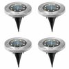 HI LED Solar Garden In-ground Light Set 4pcs
