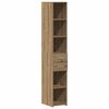 vidaXL Bookcase with Drawer Artisan Oak 30 x 42.4 x 185.2 cm