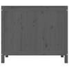 vidaXL Laundry Box Grey 88.5x44x76 cm Solid Wood Pine