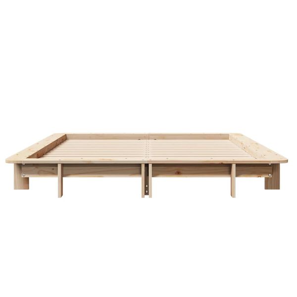 vidaXL Bed Frame without Mattress 140x200 cm Solid Wood Pine