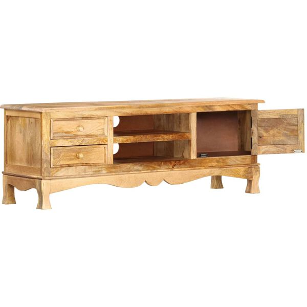 vidaXL TV Cabinet 120x30x42 cm Solid Mango Wood