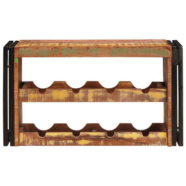 vidaXL Wine Rack Brown 80 x 45 x 33 cm Solid Reclaimed Wood
