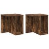 vidaXL End Table 2 pcs Smoked Oak 37 x 32 x 40 cm Engineered Wood