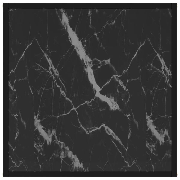 vidaXL Coffee Table Black 60x60x35 cm Tempered Glass