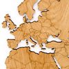 MiMi Innovations Wooden World Map Wall Decoration Exclusive Oak 130x78 cm