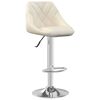 vidaXL Bar Stool 2 pcs Cream Velvet