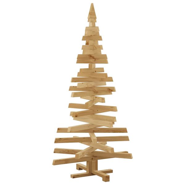 vidaXL Christmas Trees with Stand Brown 150 cm Solid pine wood